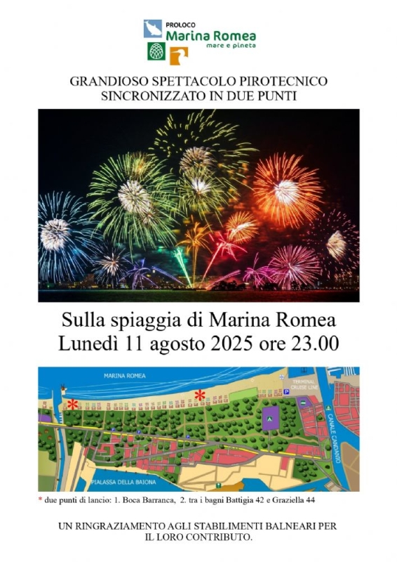Spettacolo di fuochi artificiali